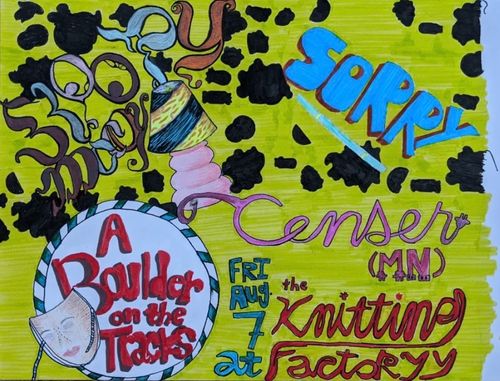 Censer (MN) w/ Sloopy Mccoy + Sorry + A Boulder on the Tracks