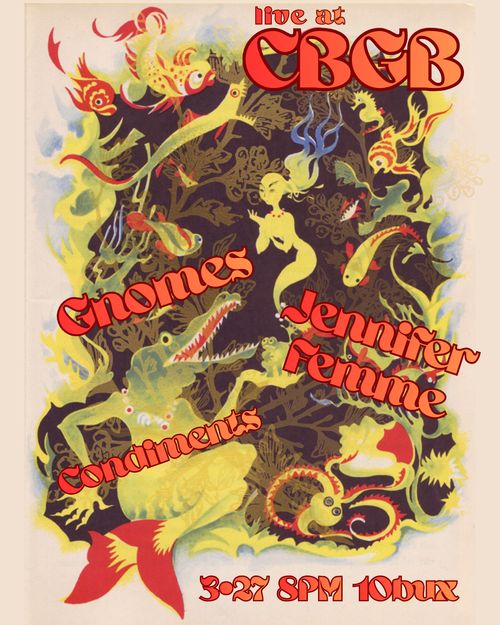 Gnomes, Jennifer Femme (CHI), Condiments