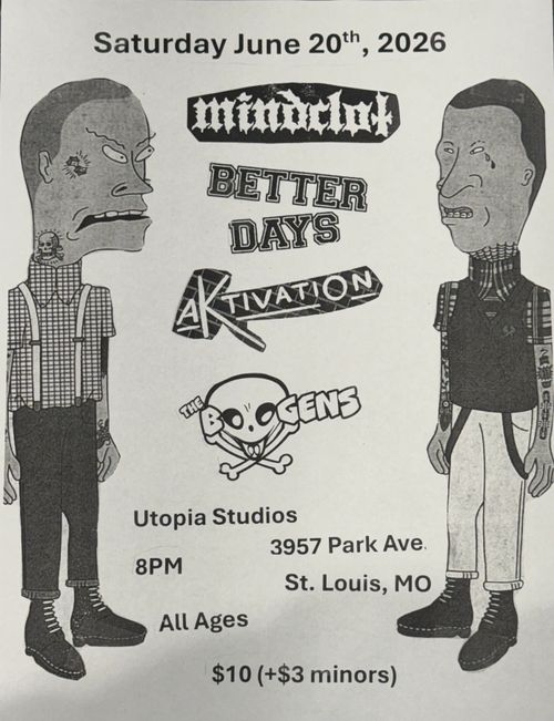 Mindclot, Better Days, Aktivation, The Boogens, Shrimps Is Bugs